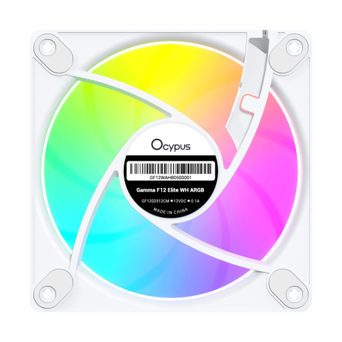 Кулер Ocypus Gamma F12 Elite WH ARGB REVERSE BLADE 120mm - Эффективное охлаждение и стильный дизайн для вашего ПК