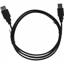 Кабель-удлинитель KingPrice KP-AmAf-v2-1.5m ver2.0 USB A(m) USB A(f) 1.5м черный