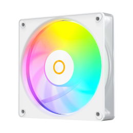 Кулер для корпуса/ Case Cooler Ocypus Gamma F12 Elite WH ARGB REVERSE BLADE (120x120x25mm, 4-pin PWM, ARGB, 56CFM, 26dBA, 1800RPM, White)