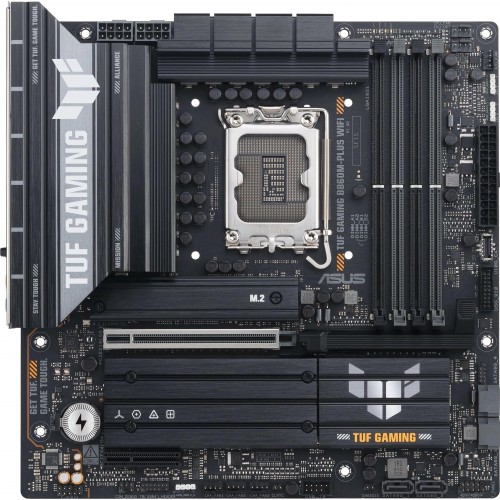 Материнская плата Asus TUF GAMING B860M-PLUS WIFI: Intel B860, 4xDDR5, mATX, 2.5G LAN, HDMI и DP для идеального гейминга