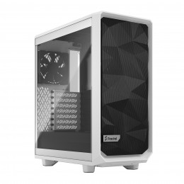 Корпус ПК без блока питания/ Case Fractal Design Meshify 2 Compact TG Clear Tint, Midi-Tower, 2x140mm + 1x120mm, 2xUSB-A 3.2 + 1xUSB 3.2 Type-C ATX, mATX, mITX White