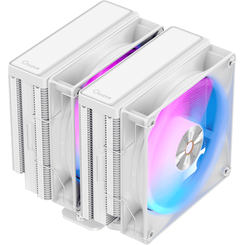 Кулер для процессора Ocypus Delta A62 WH ARGB - Высокопроизводительный CPU Cooler с RGB, 260W и 120мм вентиляторами