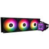 Водяное охлаждение для процессора/ Water Cooling System Thermalright Frozen Warframe Pro 360 Black Argb (360mm, Black, ARGB/ Fans: 3x120mm, 70.84CFM, 29.8dBA, 2000RPM/ Pump height 60mm, 23dBA, 3000RPM, Rad thickness 27mm/ S: 1200, 1700, 1851, 2011, 2066, 