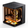 Купить корпус JONSBO TK-1 Black 2.0 для Mini-Tower: без блока питания, USB-A 3.2 и USB-C 3.2, совместимый с mATX и mITX