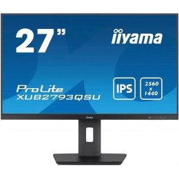 Монитор Iiyama 27" ProLite XUB2793QSU-B7 черный IPS LED 1ms 16:9 HDMI M/M матовая HAS Piv 1300:1 300cd 178гр/178гр 2560x1440 100Hz DP 2K USB 5.6кг