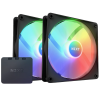Кулер для корпуса ПК/ Case Cooler NZXT F140 RGB Core Twin Pack (140x140x25mm, 4-pin PWM, RGB, 89.48CFM, 32.5dBA, 1800RPM, Black, 2pcs) NZXT