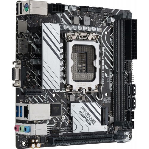 Материнская плата Asus PRIME H610I-PLUS-CSM для Intel 12-го поколения, mini-ITX, 2xDDR5, HDMI, DP, 7.1 звук
