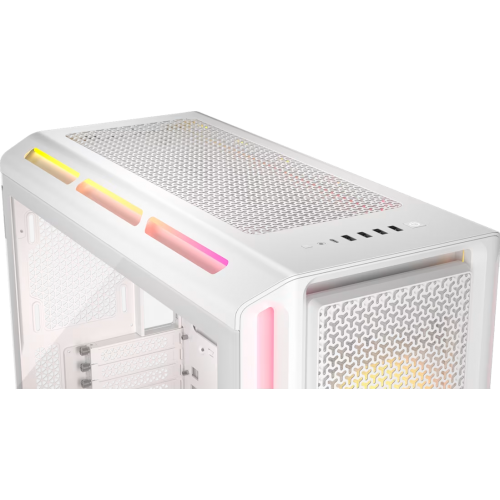 Корпус Corsair iCUE LINK 5000T LX RGB White - Midi-Tower без блока питания с 3x120mm RGB вентиляторами и множеством портов USB