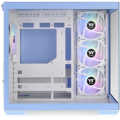 Купить корпус Thermaltake View 380 TG ARGB Hydrangea синий ATX - идеальное решение для охлаждения с 6 вентиляторами 120мм и 2 USB 3.0