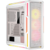 Корпус Corsair iCUE LINK 5000T LX RGB White - Midi-Tower без блока питания с 3x120mm RGB вентиляторами и множеством портов USB