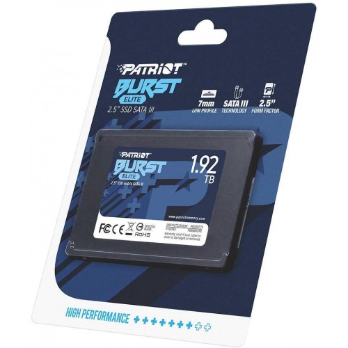 Твердотельный накопитель Patriot SATA-III 1.92TB PBE192TS25SSDR Burst Elite 2.5 - Высокая производительность и надежность для вашего ПК