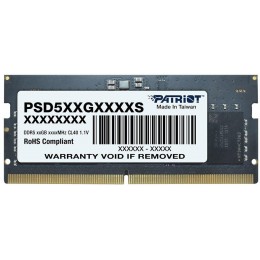 Оперативная память DDR5 16GB 4800MHz Patriot PSD516G480081S RTL PC5-38400 CL40 SO-DIMM 262-pin 1.1В dual rank Ret [PSD516G480081S]