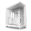 Корпус без блока питания/ Case NZXT H6 Flow, Midi-Tower, TG, 3x120mm, 2xUSB-A 3.2 + 1xUSB-C 3.2, ATX, mATX, mITX White NZXT