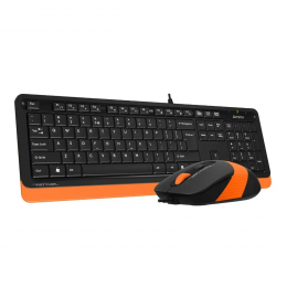 Клавиатура + мышь A4Tech Fstyler F1010 клав:черный/оранжевый мышь:черный/оранжевый USB Multimedia (F1010 ORANGE)