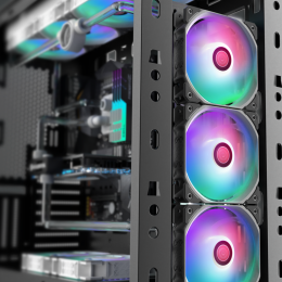 Вентилятор корпусный/ Case Cooler Raijintek AGERAS 12 ARGB-1 (120x120x25mm, 4-pin PWM, 67.38CFM, 33dBA, 2200RPM, Black)