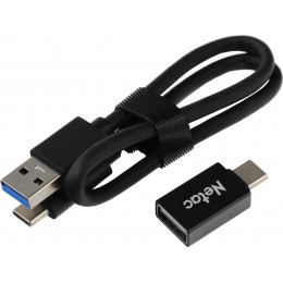 Накопитель SSD Netac USB-C 500Gb NT01Z9-500G-32BK Z9 1.8" черный