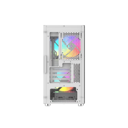 Корпус ПК без блока питания/ Case SAMA S30 White, Midi-Tower, TG, 2x140mm + 1x120mm ARGB, 1xUSB 3.0 + 1xUSB 3.1 Type-C, mATX, mITX White