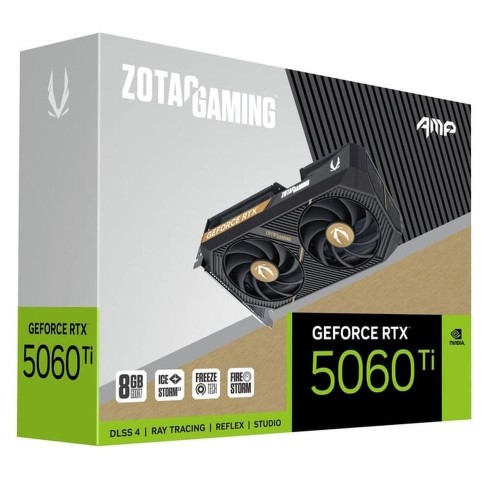 Купить видеокарту Zotac RTX 5060TI 8GB AMP - Высокопроизводительная NVIDIA GeForce с GDDR7 и поддержкой PCI-E 5.0
