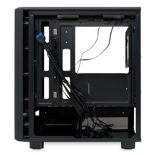 Корпус без блока питания/ Case HSPD M310, Mesh Mini-tower, Black, TG, 0.4 SPCC, 3x120mm ARGB (Orbis F1) mATX, mITX 180/280/160mm 1x2.5", 1x3.5", 4xPCI 2xUSB-A 3.0 452x277x418mm