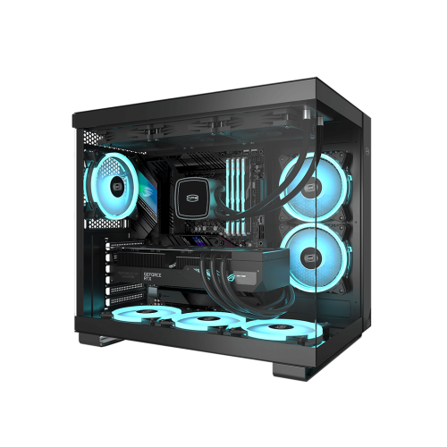 Корпус PCCooler C3T500 ARGB BK - Midi-Tower с 6x120mm ARGB, USB-C 3.1 и поддержкой ATX/mATX/mITX