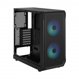 Корпус ПК без блока питания/ Case Fractal Design Focus 2 RGB, Midi-Tower, 2x140mm RGB, 2xUSB-A 3.2 ATX, mATX, mITX Black