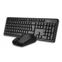 Клавиатура + мышь A4Tech 3330N клав:черный мышь:черный USB беспроводная Multimedia