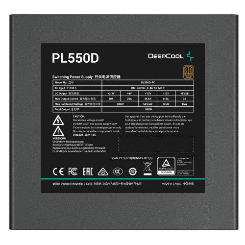 Блок питания ПК Deepcool PL550D