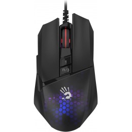 Мышь A4Tech Bloody W65 Max Mini черный оптическая 12000dpi USB 9but (W65 MAX MINI HONEYCOMB)