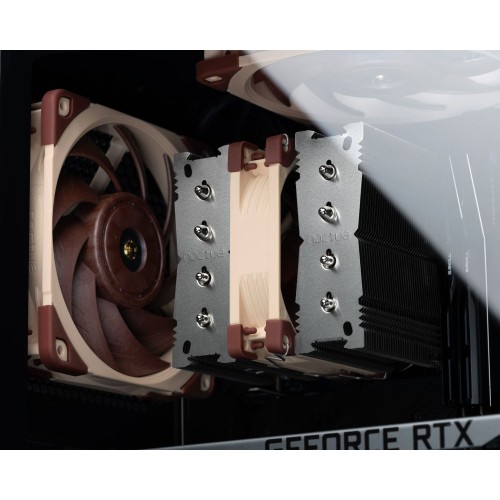Кулер для процессора/ CPU Cooler Noctua NH-D9L (88W, 4-pin PWM, 110mm, Al/Cu, 4x6mm, 1x92x92x25mm, 46.44CFM, 22.8dBA, 2000RPM, S: 1851/1700/1200/115X, AM5/AM4, Beige/Brown)