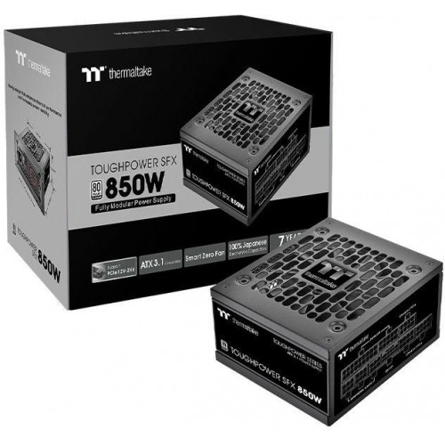 Блок питания Thermaltake SFX 850W Toughpower SFX850 Gen.5 80+ platinum (20+4pin) APFC 90mm fan 8xSATA Cab Manag RTL [PS-STP-0850FNFAPE-1]