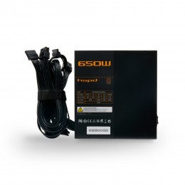 Блок питания/ Power Supply HSPD, 650W 80+ Bronze (ATX, 2.31, Semi-modular, 1x24(20+4)pin 550mm, 1xCPU*2 8(4+4)pin 600+150mm, 1xPCIe*2 8(6+2)pin 500+150mm, 2xSATA*3 400+150+150mm, 1xMOLEX4pin*3+FDD 400+150+150+150mm , Active, 120x120mm, 150x140x86mm, APFC,