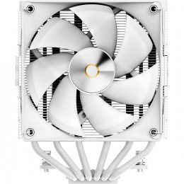 Кулер для процессора/ CPU Cooler Ocypus Delta A62 WH ARGB (260W, 4-pin PWM, 156mm, Al/Cu, 6x6mm, ARGB, 2x120mm, 73CFM, 29dBA, 2000RPM, S: 1851/1700/1200/115X, AM5/AM4, white)