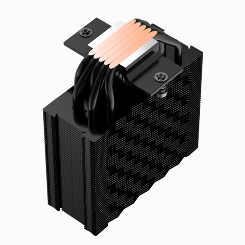 Кулер для процессора/ CPU Cooler PCCooler RZ500 BK (250W, 4-pin PWM, 155mm, Al/Cu, 5x6mm, 1x120mm, 86.73CFM, 32dBA, 2200RPM, S: 1851/1700/1200/115X, AM5/AM4, black) PcCooler