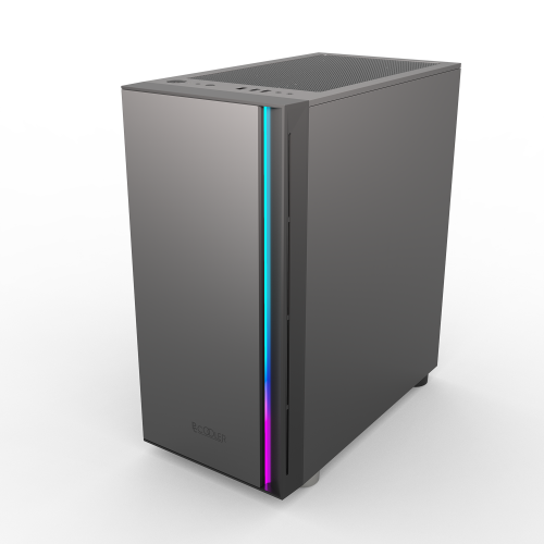 Корпус без блока питания/ Case PCCooler LM300 ARGB BK, Mini-Tower, TG, 1x120mm ARGB, 1xUSB-A 3.0 + 2xUSB-A 2.0, mATX, mITX Black