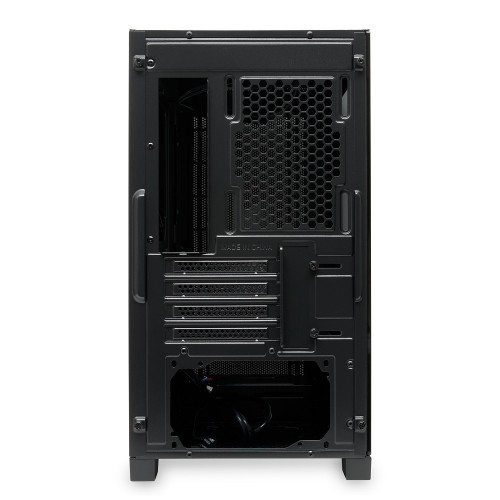 Корпус без блока питания/ Case HSPD M340, Mesh Mid Tower, Black, TG, 0.5 SPCC, no fans, mATX, mITX, 165/350/200mm, 2x2.5", 2x3.5", 4xPCI, 1xUSB-A 3.0, 2xUSB-A 2.0, 415x220x410mm HSPD