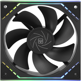 Кулер для корпуса/ Case Cooler Thermalright TL-M12R Reverse (124x120x25mm, 4-pin PWM, ARGB, 42.6CFM, 23.2dBA, 1500RPM, Black)
