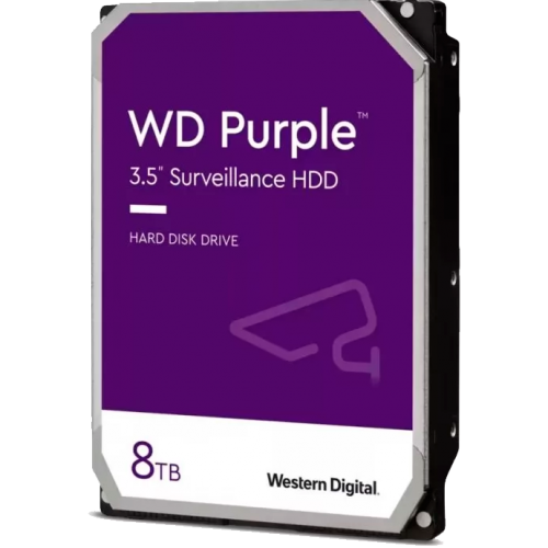 Жесткий диск/ HDD WD SATA3 8Tb Purple 5640 256Mb 1 year warranty WD