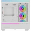 Корпус без блока питания/ Case Thermalright M10 FAN4-C, Mini-Tower, TG, 4x120mm ARGB, 2xUSB-A 3.0, 1xUSB Type-C, mATX, mITX White