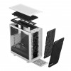 Корпус ПК без блока питания/ Case Fractal Design Meshify 2 Compact TG Clear Tint, Midi-Tower, 2x140mm + 1x120mm, 2xUSB-A 3.2 + 1xUSB 3.2 Type-C ATX, mATX, mITX White Fractal Design