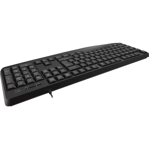 Defender Проводная клавиатура Atom HB-546 RU,черный,104+FN,1.8м Defender