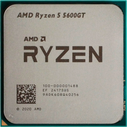 Процессор/ APU AM4 AMD Ryzen 5 5600GT (Cezanne, 6C/12T, 3.6/4.6GHz, 16MB, 65W, Radeon Graphics) OEM