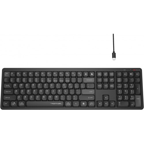 Клавиатура A4Tech FBX55C: Беспроводная USB Slim Multimedia в Черном Цвете