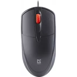 Defender Проводная оптическая мышь Icon MB-057 черн,3D,бесшумная,1,8м,1000dpi