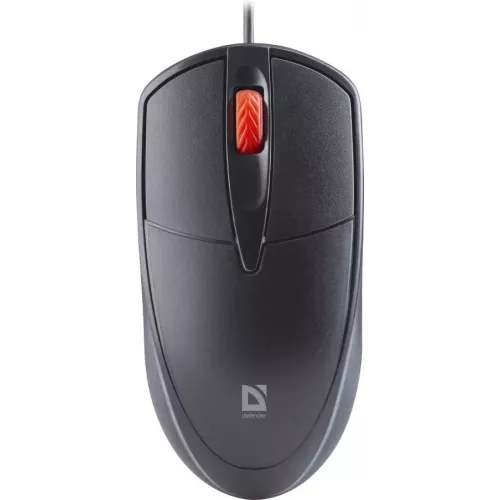 Купить проводную оптическую мышь Defender Icon MB-057 черную, 3D, бесшумную, 1,8 м, 1000 dpi – идеальный выбор для комфортной работы.