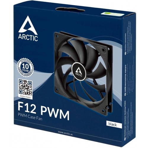 Купить корпусной вентилятор ARCTIC Cooling F12 PWM PST (Black) - надежное охлаждение для вашего ПК