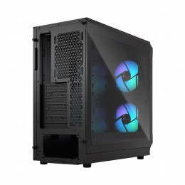 Корпус ПК без блока питания/ Case Fractal Design Focus 2 RGB, Midi-Tower, 2x140mm RGB, 2xUSB-A 3.2 ATX, mATX, mITX Black