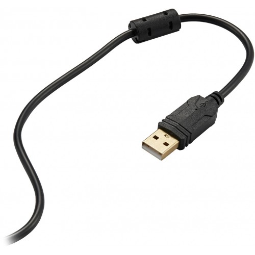 Игровой блок Оклик 701G IRON FIST черный с подсветкой и подставкой для запястий – USB кабель 1.8м для геймеров