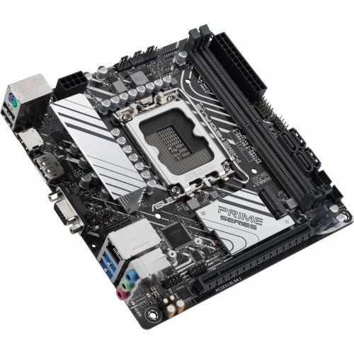 Материнская плата Asus PRIME H610I-PLUS-CSM для Intel 12-го поколения, mini-ITX, 2xDDR5, HDMI, DP, 7.1 звук