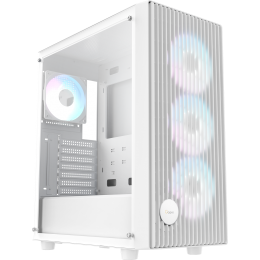 Корпус ПК без блока питания/ Case Ocypus Gamma C70 WH ARGB, Midi-Tower, TG, 4x120mm ARGB, 1xUSB-A 3.0 + 1xUSB 2.0, ATX, mATX, mITX White