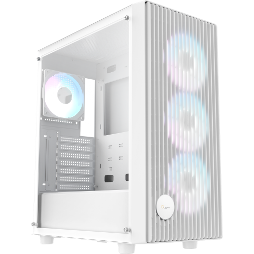 Корпус ПК Ocypus Gamma C70 WH ARGB - Midi-Tower с 4x120mm ARGB, USB 3.0, для ATX, mATX, mITX